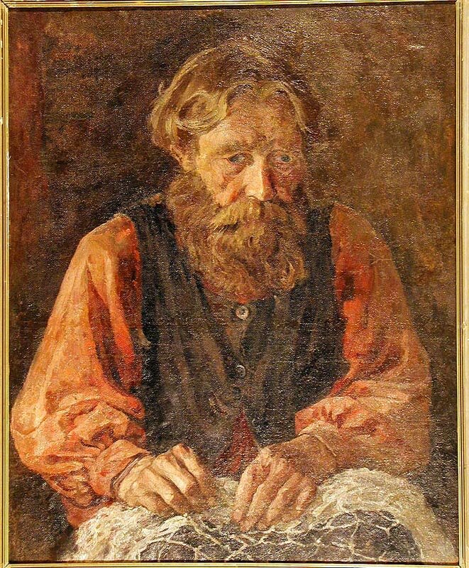 1 профессиональным художником. Портреты старцев. Портрет отца.