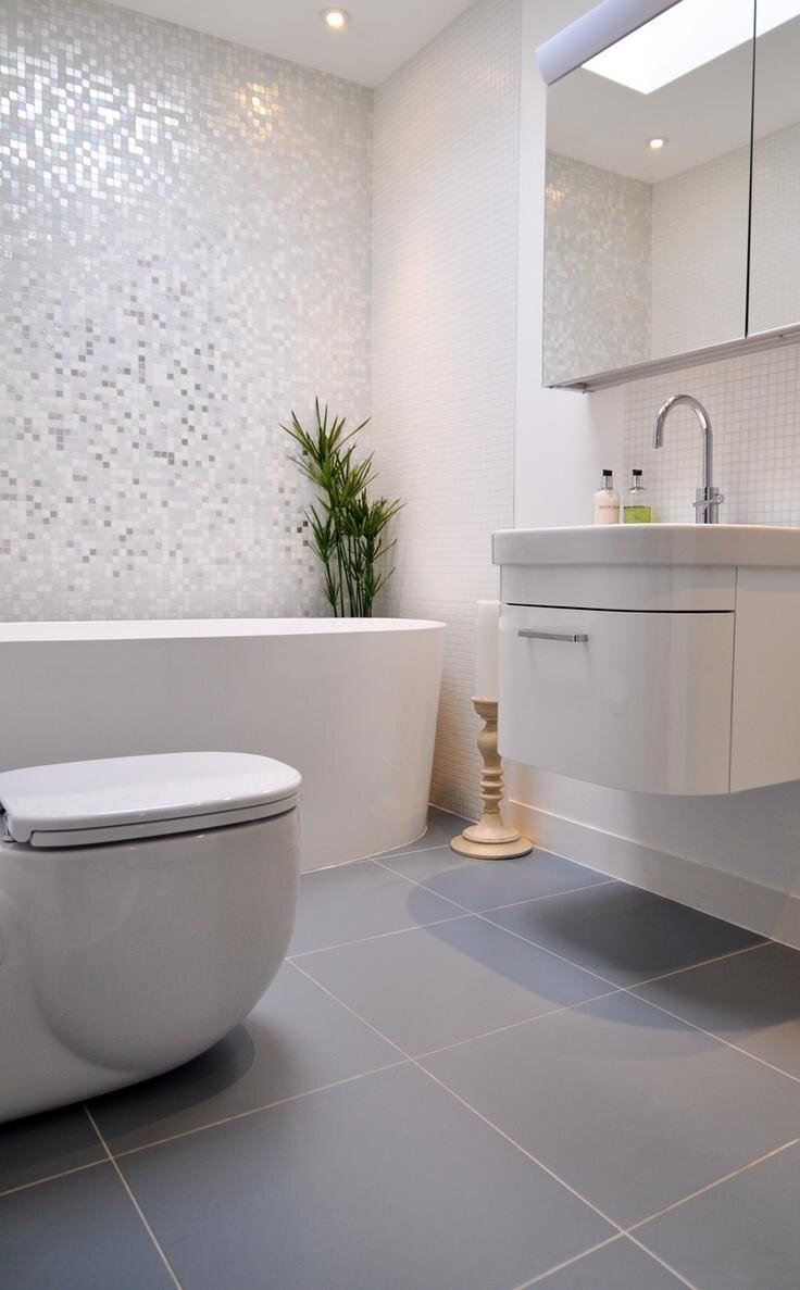 Дизайн интерьера: Маленькая современная ванная комната 3,8 м кв