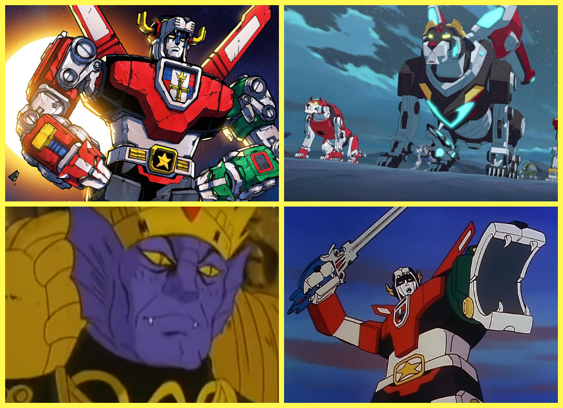 Кадры из мультсериала  "Вольтрон: Защитник Вселенной".