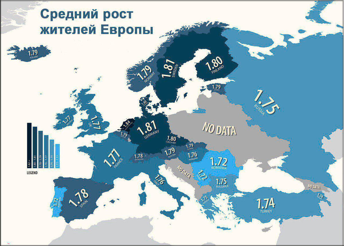 Карта айкью по странам