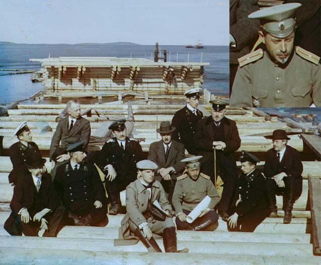 Инженеры-путейцы на строительстве Мурманской железной дороги, 1915 год. Фото С.М.Прокудина-Горского