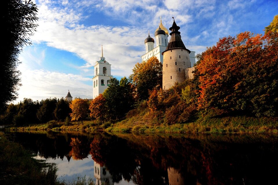 Россия осень Кремль