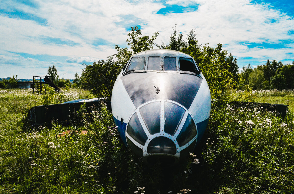 Ту-134 на уфимском полигоне МЧС