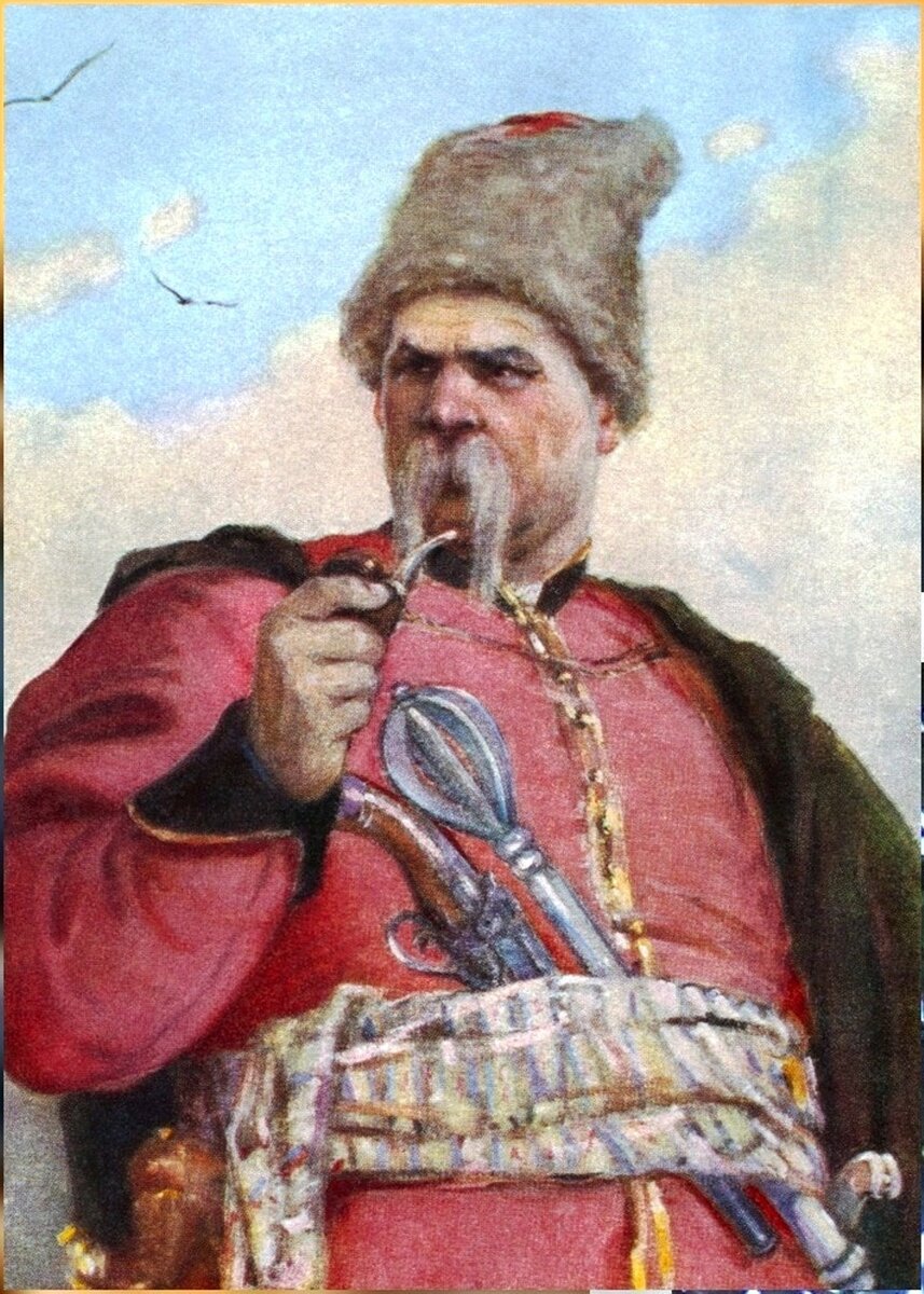 Нежинский полковник Яков Остряница (вверху) и его литературная копия Тарас Бульба.