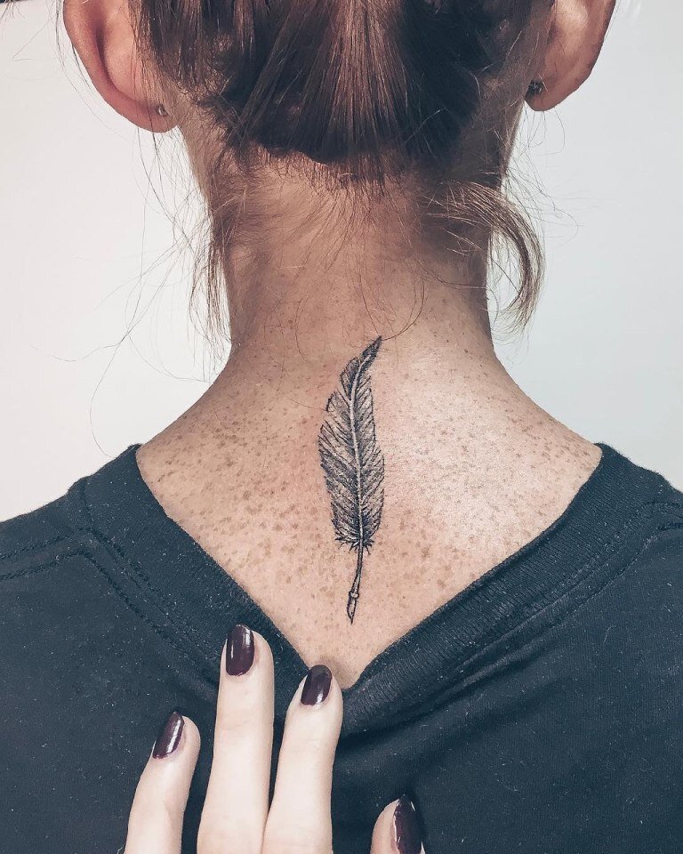 Значение тату перья | Татуировка