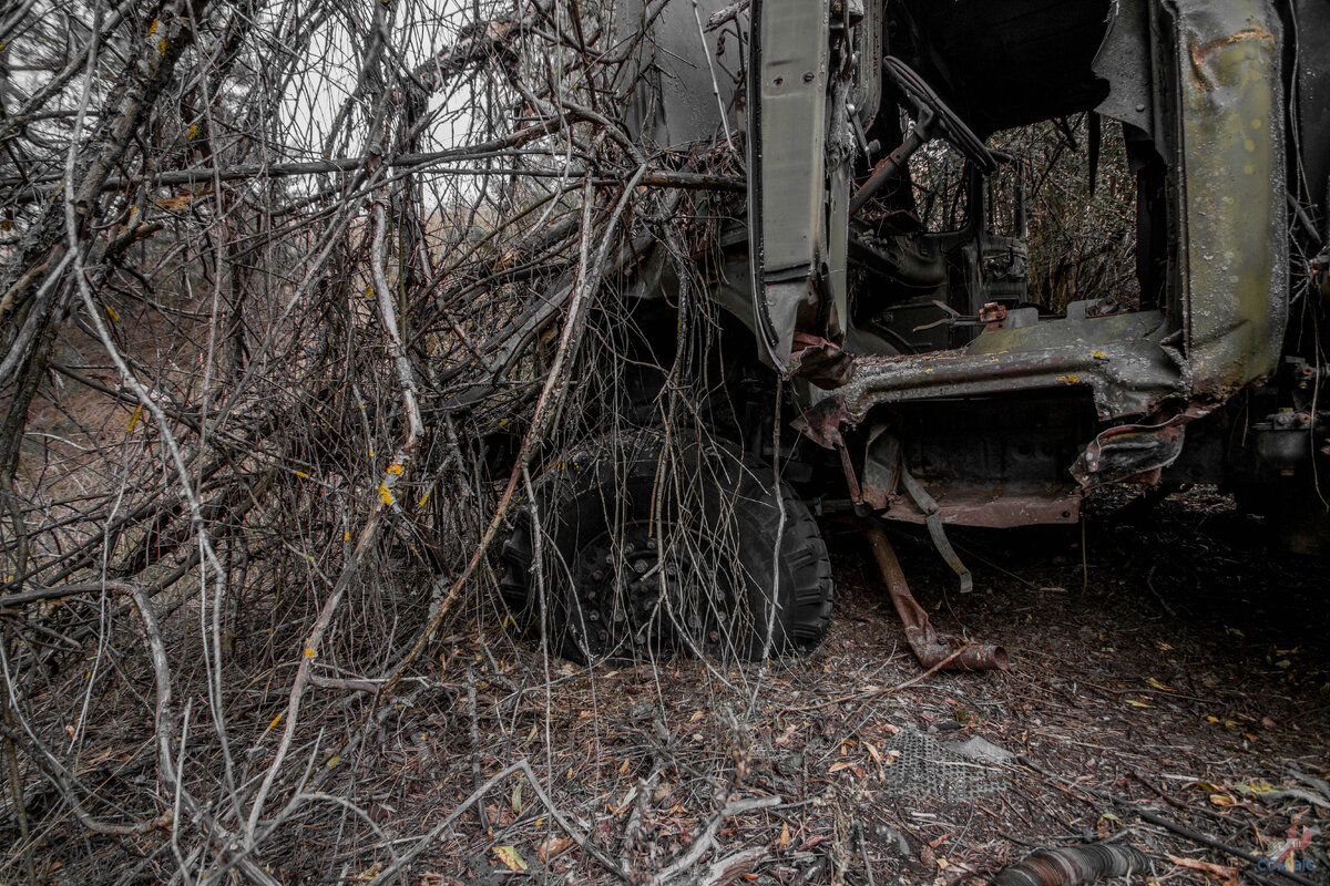Эти «металлические ликвидаторы» стоят в Чернобыльском лесу больше 30 лет!