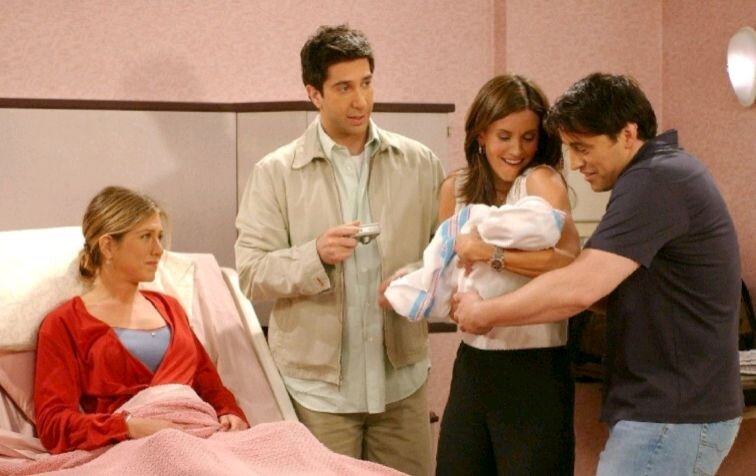 Кадр из сериала "Друзья". Друзья Рейчел никуда не пропали ))