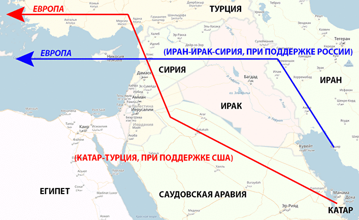 Газопроводы ирана карта