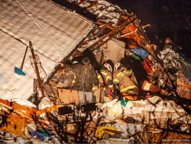 В Австрии из-за снегопадов разрушены дома