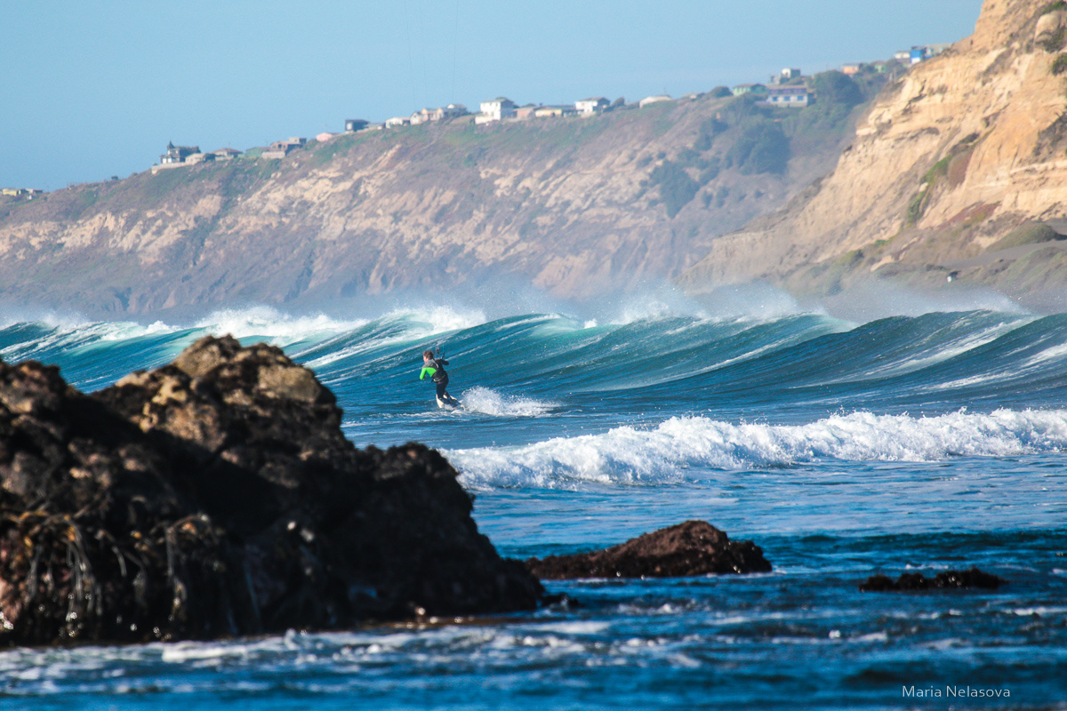 российский кайтсерфер Илья Боев  в Чили