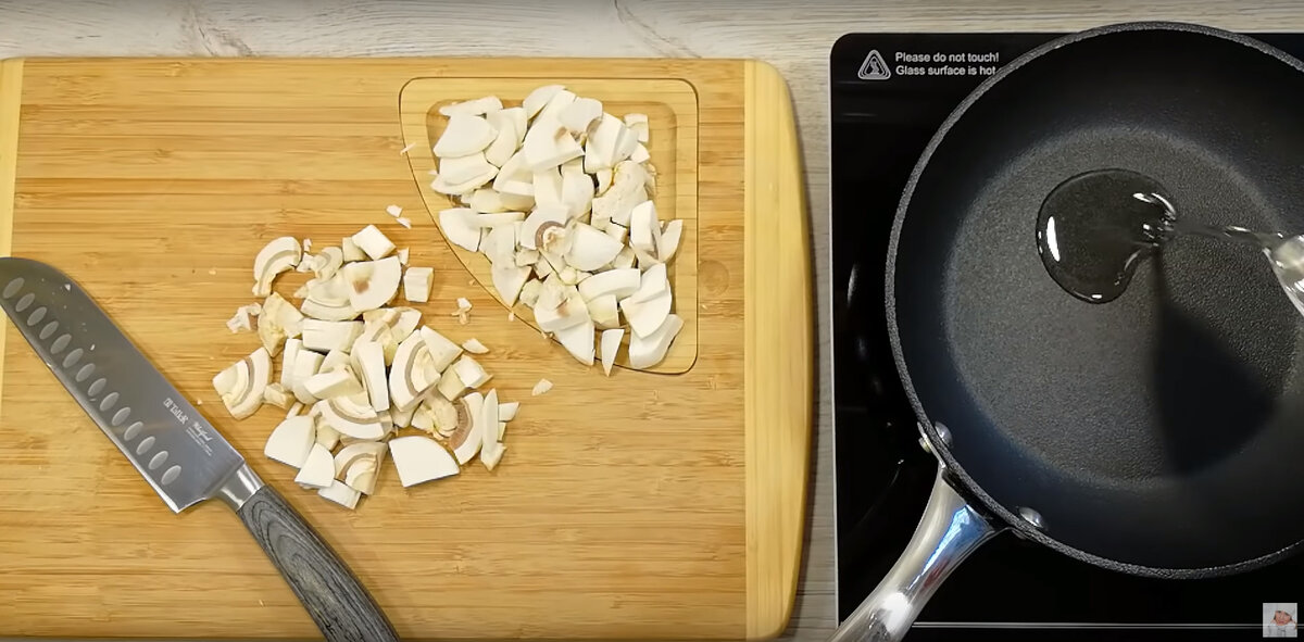 Салат не в тазике. Порционный, с курочкой и грибами