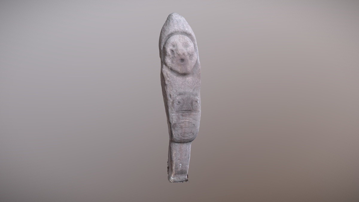 3D-модель изваяния взята с сайта https://sketchfab.com/iridekovnikolai