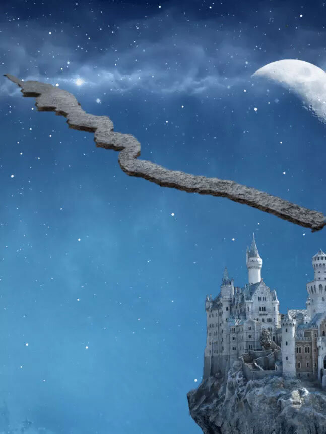 Волшебные картинки на рабочий стол. Фантастические миры. Сказочный город. Мечта живопись. Волшебная обстановка.