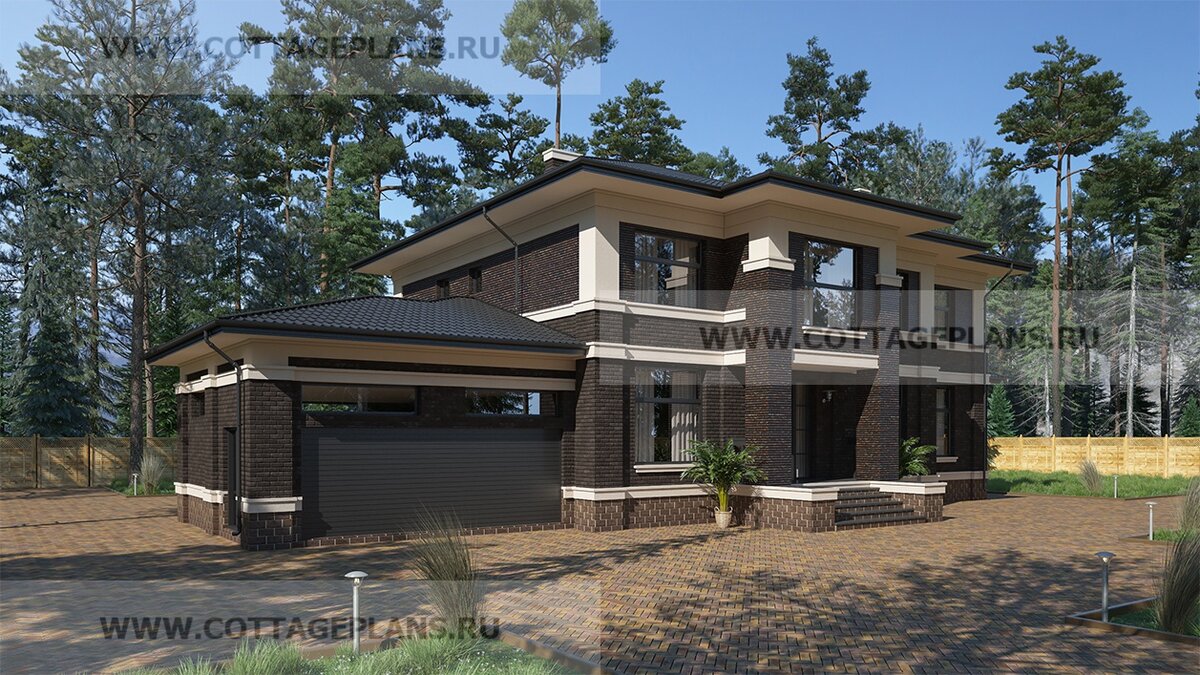 Фасады дома. Источник фото: https://www.cottageplans.ru