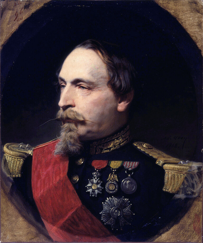 Наполеон III. Источник: https://ru.m.wikipedia.org/wiki/Файл:Adolphe_Yvon_-_Portrait_of_Napoleon_III_-_Walters_3795.jpg