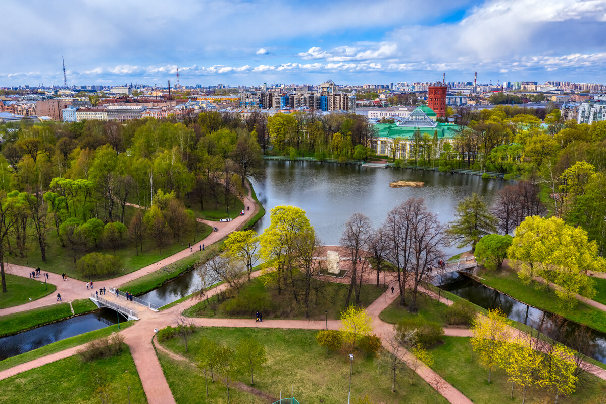 Таврический сад. Санкт-Петербург.. Маршрут