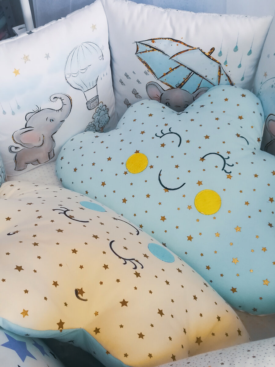 Бортики в виде облачек