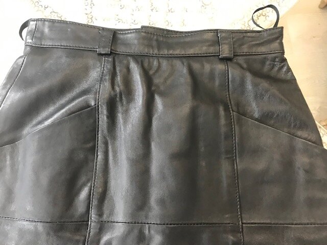 Реконструкция кожаной юбки. Ателье Ирины Берзиной.