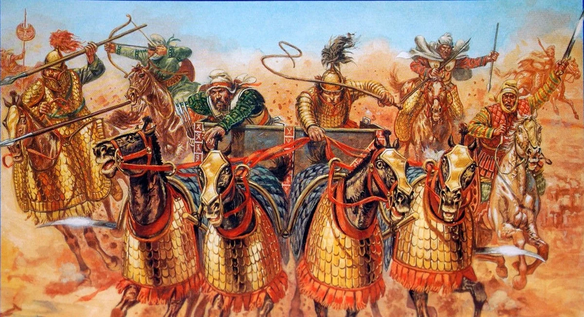В какой битве персидское войско было. Персидская Империя Ахеменидов войско. Персидская армия Ахеменидов. Персидская конница Ахеменидов. Персидская серпоносная колесница.