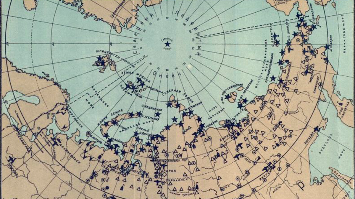 Полярный 17 карта. Отто Шмидт Северный морской путь. Путь Северного морского пути. Главное управление Северного морского пути 1932. Карта Северного морского пути ВОВ.