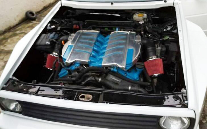 Volkswagen 1986 года выпуска с 420-сильным мотором от VW Phaeton 2003