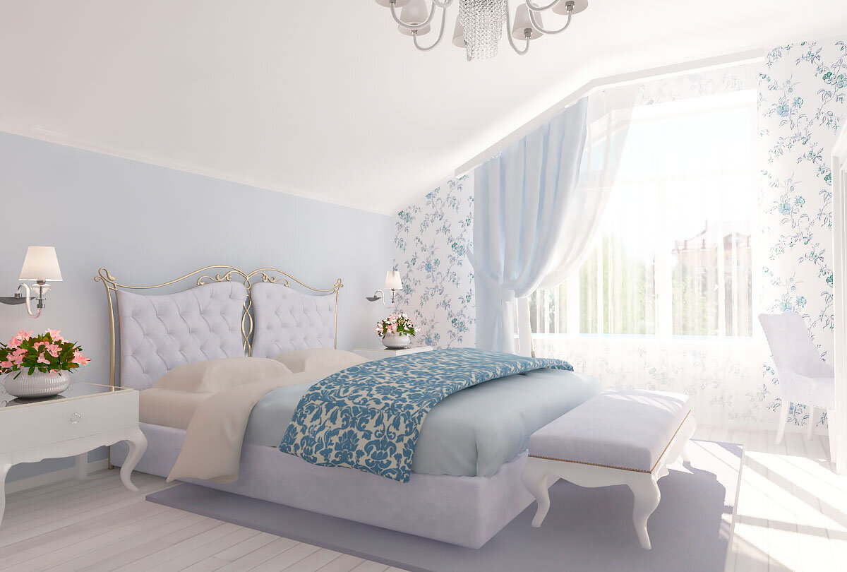 Интерьер спальни в белом цвете - особенности дизайна спальни в белых тонах