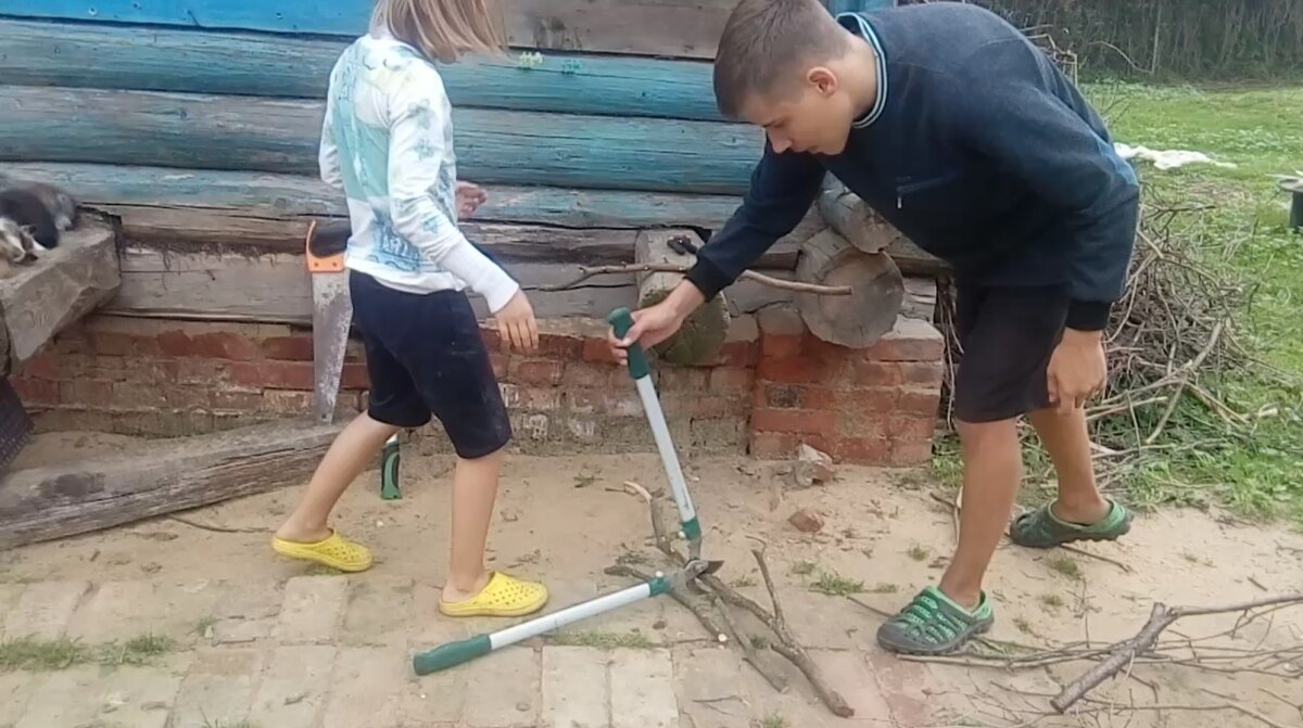Измельчение веток