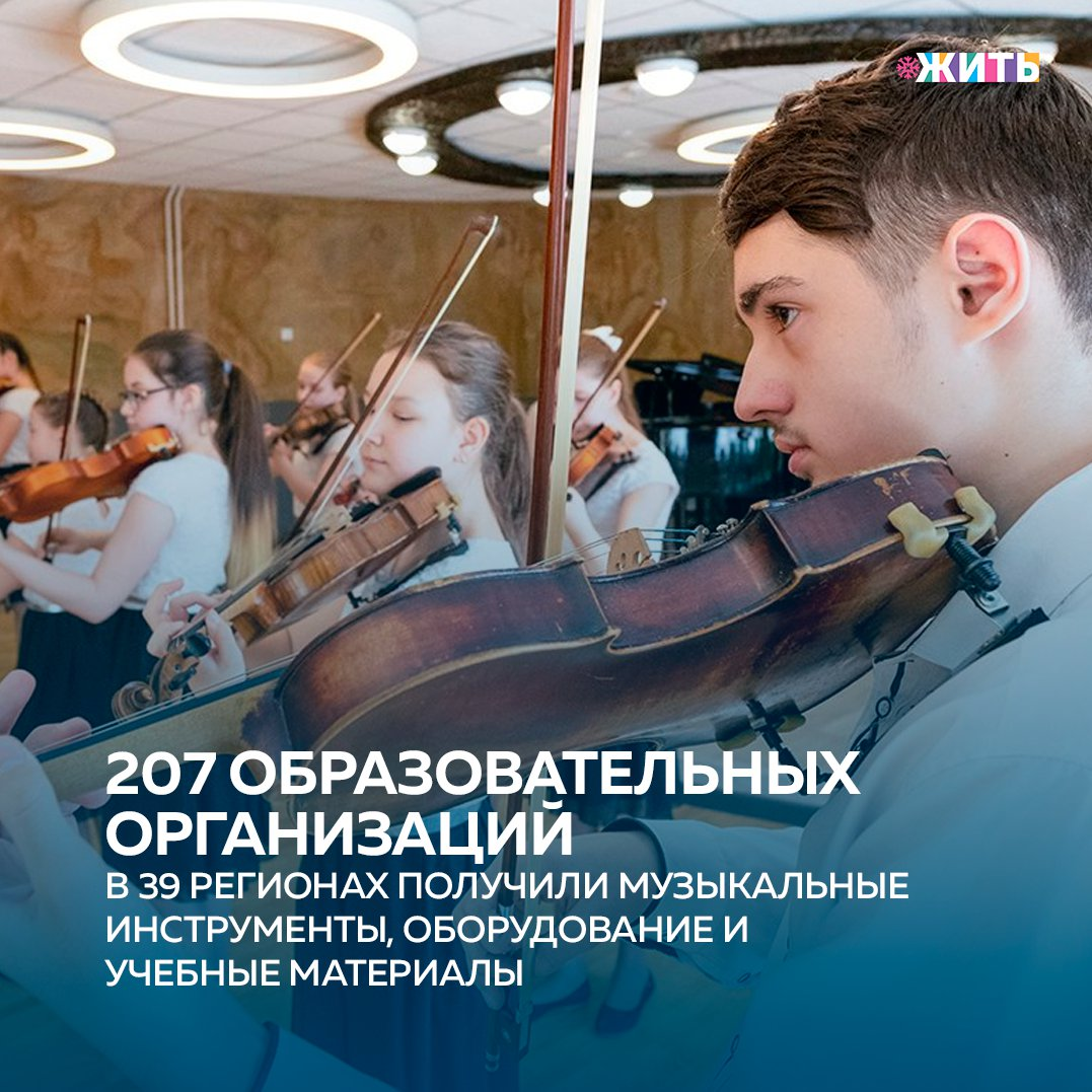 207 образовательных организаций из 301 в 39 регионах получили музыкальные инструменты, оборудование и учебные материалы🎹 
В Симферопольском музыкальном училище им. Чайковского появился электронный цифровой орган, уникальный инструмент, который был собран специально для училища.

Директор учебного заведения Наталия Тимошенко сообщила, что в связи с появлением инструмента, в учебный  план был введён новый предмет «Орган», которого ранее в программе не было. Это важно прежде всего для пианистов. Теперь учащиеся могут совершенствовать мастерство🙌🏻

Редкие музыкальные инструменты получила и детская школа Белокатайского района Башкирии. Это стало настоящим подарком к 45-летнему юбилею. Теперь у школы есть новые кубызы, кураи, думбра, мандолины, баяны, клавишные, а также ударные установки.

Следите ли Вы за новостями в области культуры?

#жить #проектжить #итогигода
