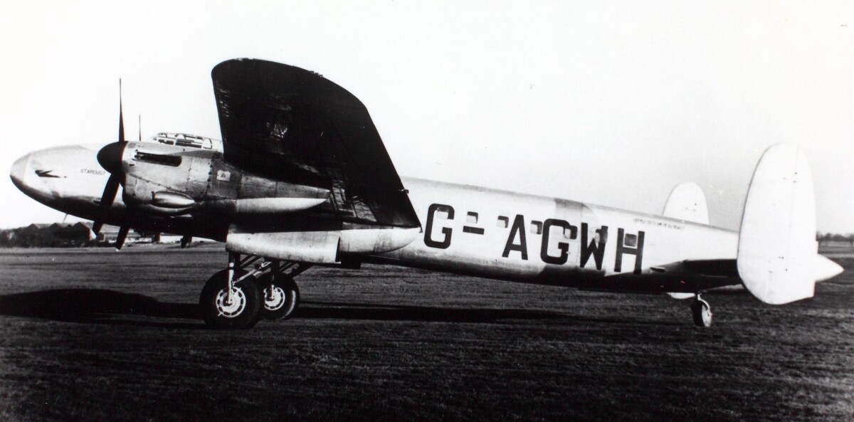 BSAA Lancastrian 3 G-AGWH, также известный как Stardust в 1947 году (Источник: Wikimedia Commons)