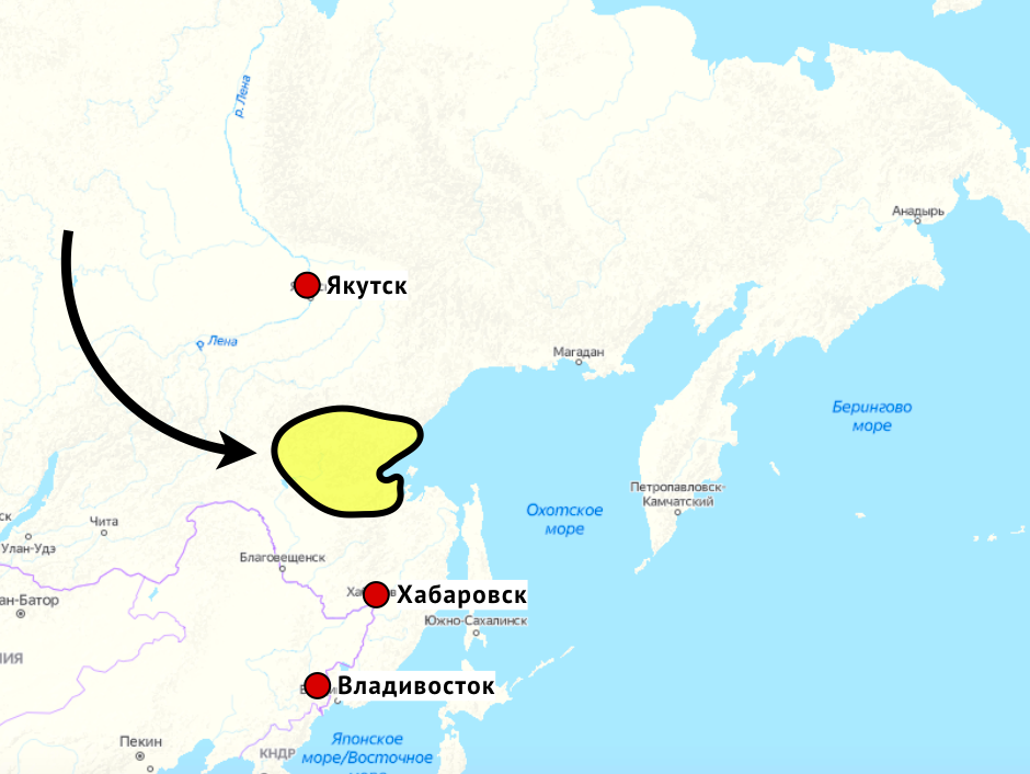 Регион Дальнего Востока, о котором идет речь