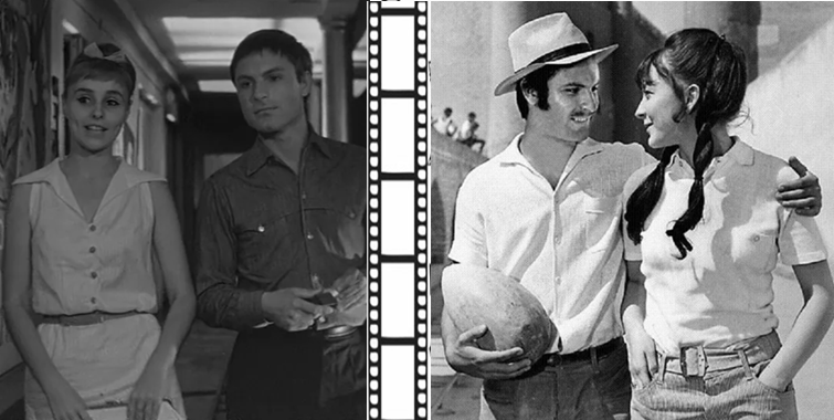 Родион Нахапетов с Марией Стерниковой ("Нежность") и Анастасией Вертинской ("Влюблённые"). 