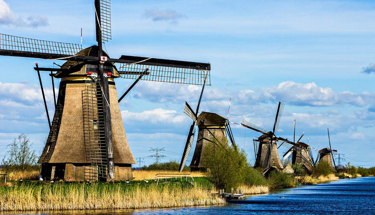 ветряки в голландии