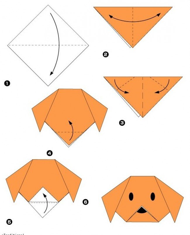 Оригами для детей 3 – 4 лет - Оригами из бумаги