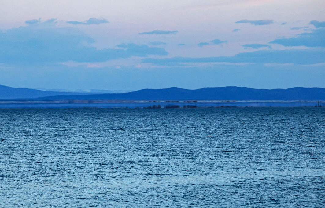 Мираж, снятый в Чивыркуйском заливе. Фото Бориса  Слепнева