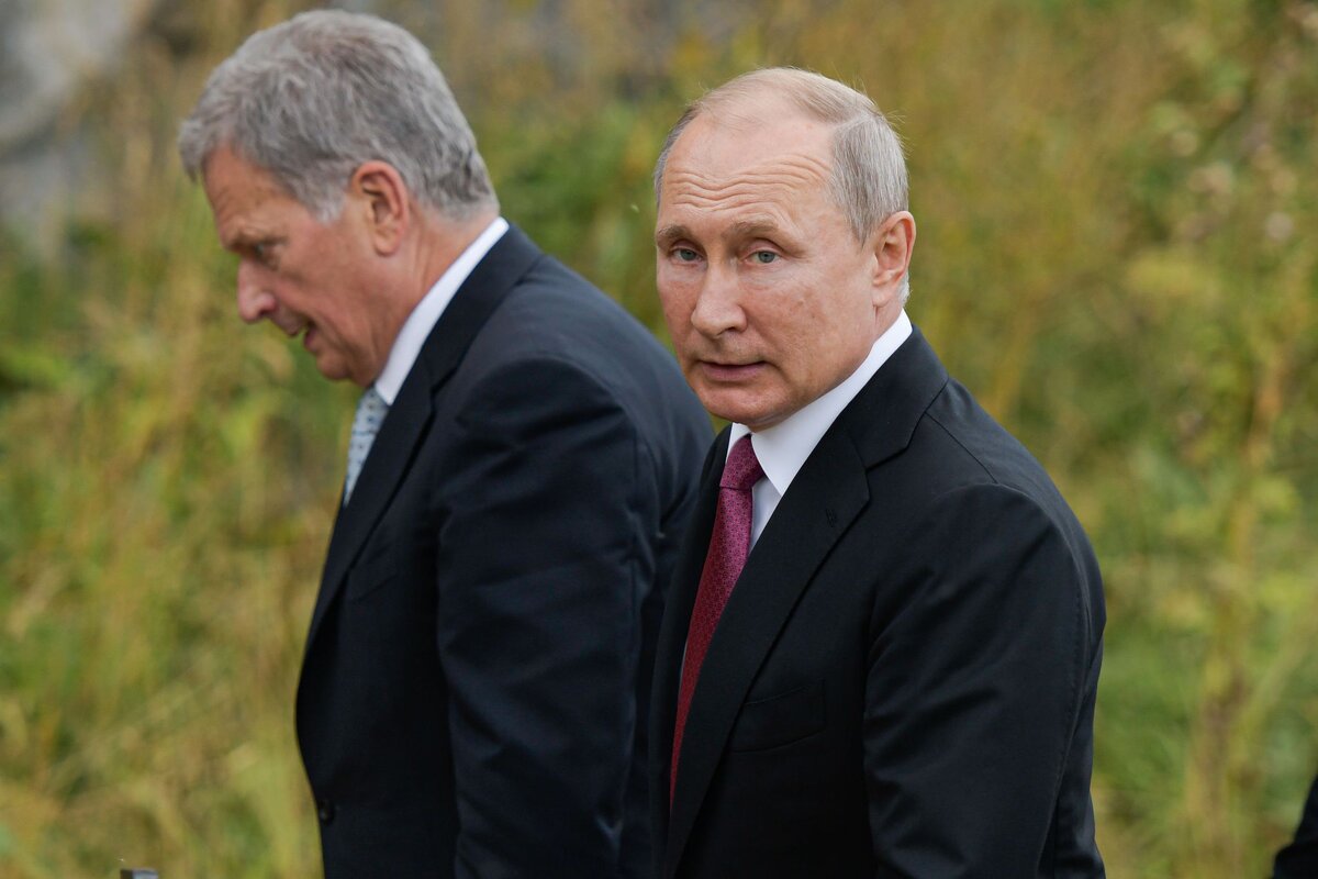 Президент Ниинистё принял Владимира Путина в Суоменлинне в августе 2019. Фото: EPA/AOP