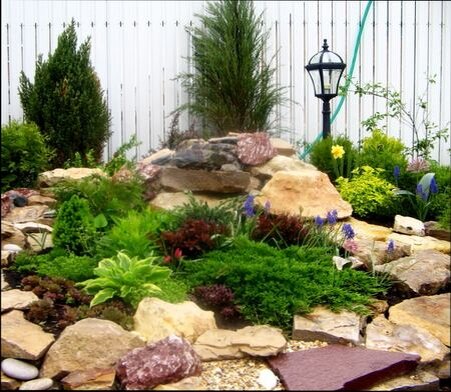 как сделать небольшую альпийскую горку