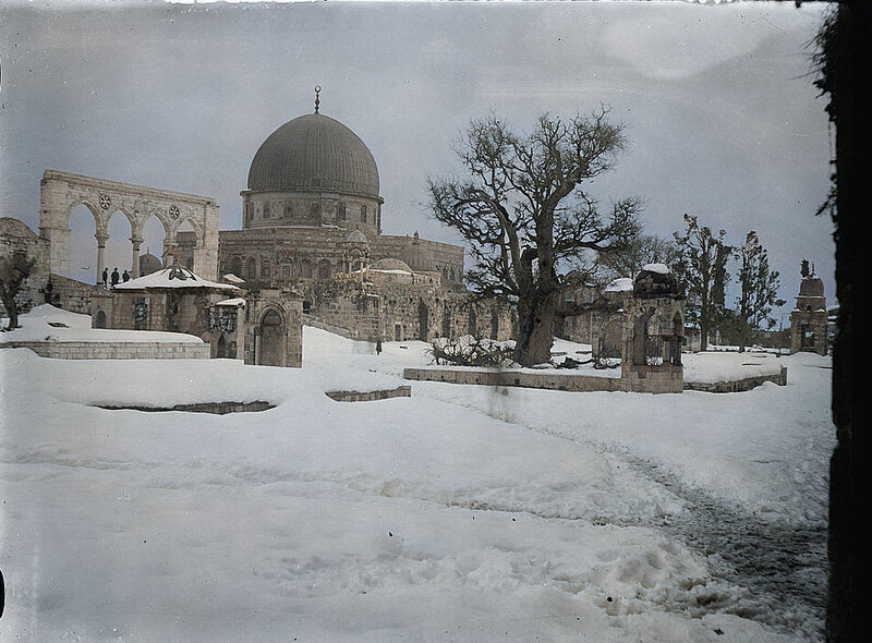 Храмовая гора под снегом. Около 1900 года