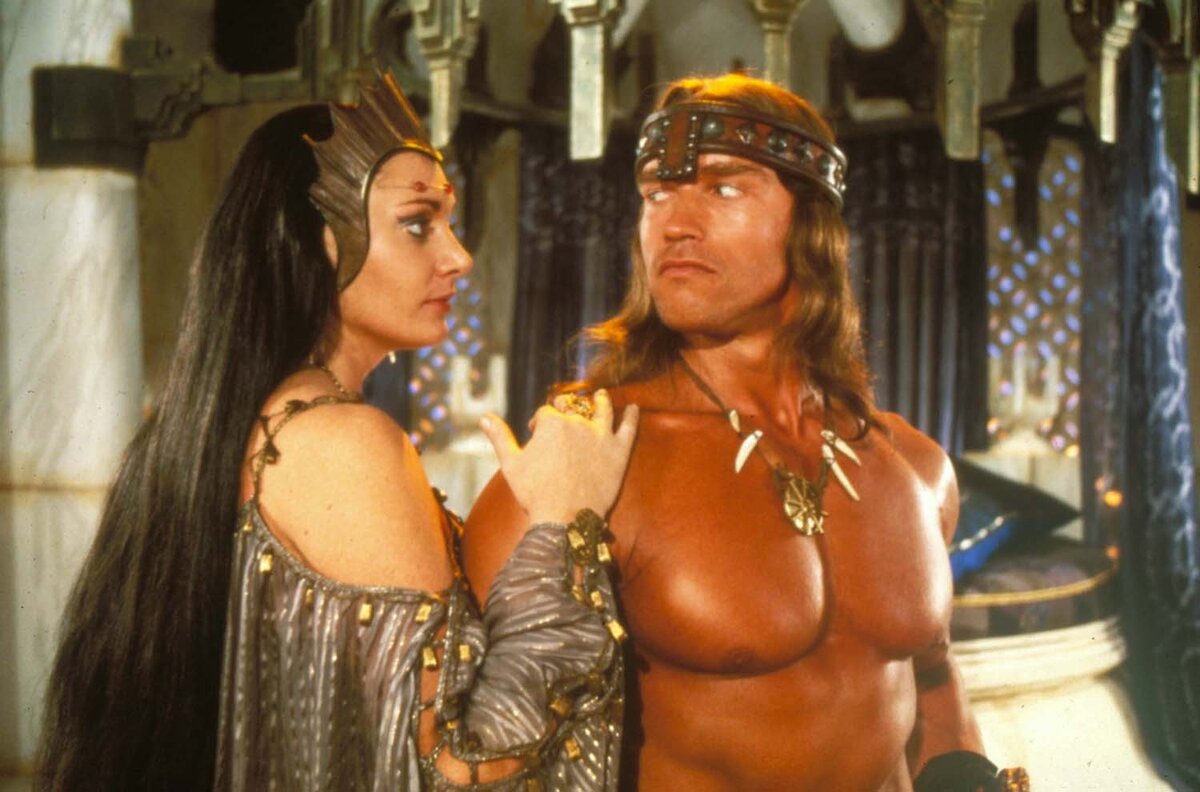 Здесь и далее кадры из фильма "Конан-разрушитель". Режиссёр — Ричард Флейшер