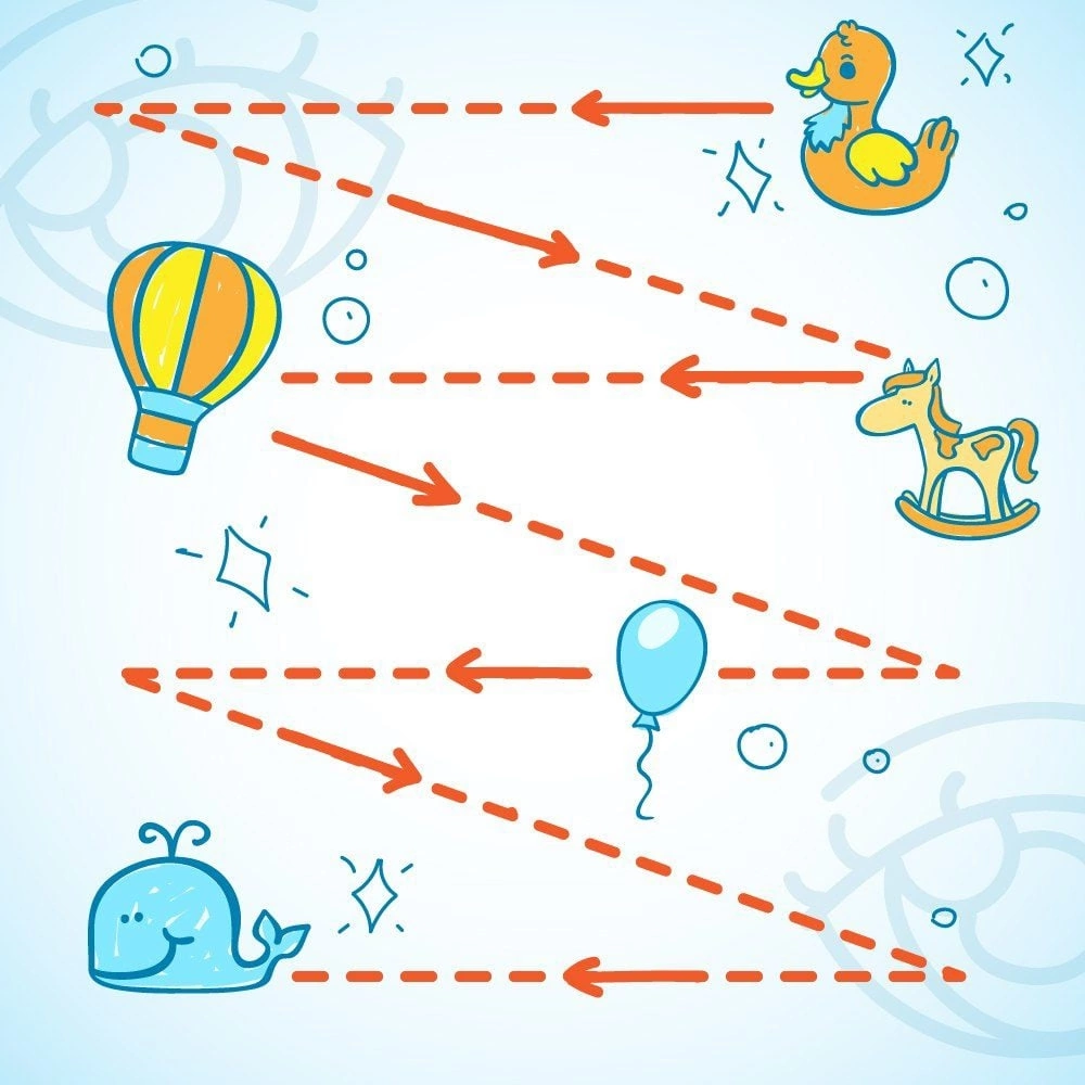 Схемы гимнастики для глаз для дошкольников