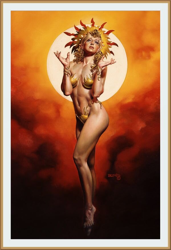 © Борис Вальехо / Boris Vallejo / Sun Goddess / Богиня Солнца