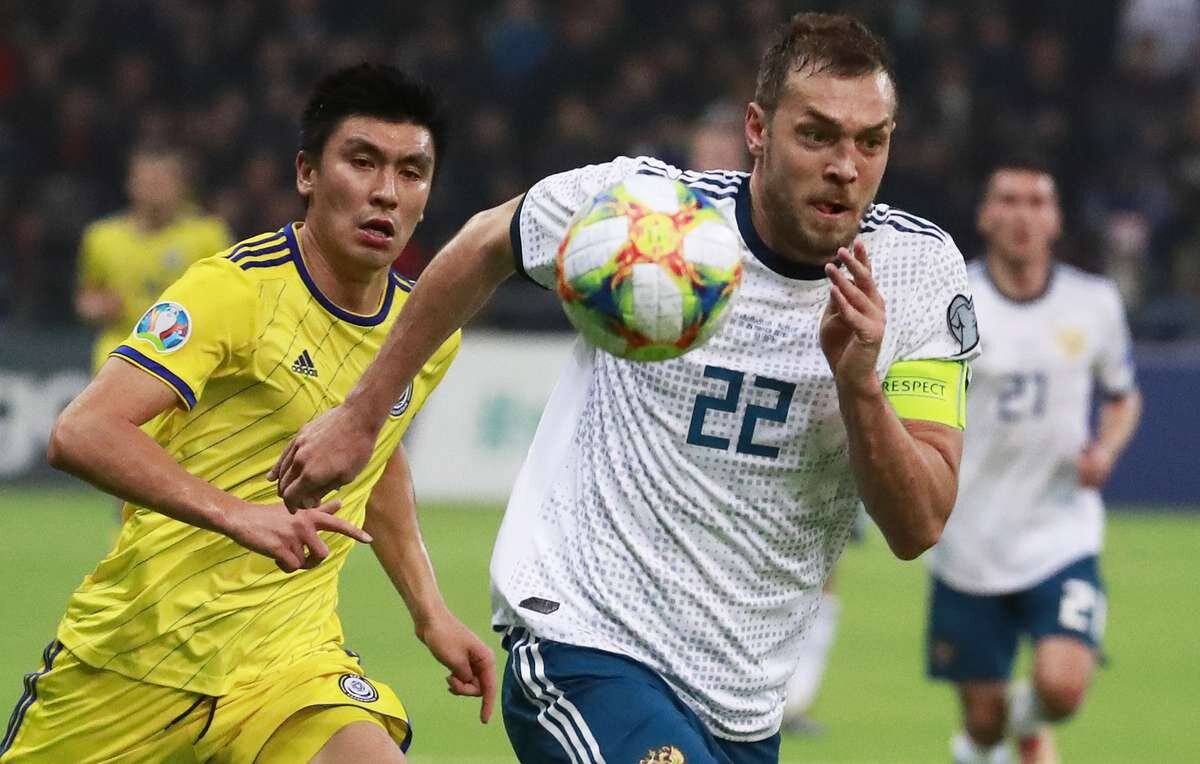 А вот Дзюба прервал свою голевую засуху в игре с Казахстаном