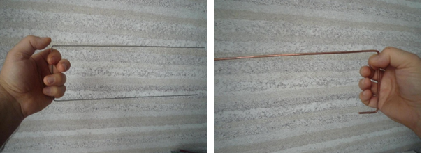 Правильное удержание рамок. Слева - "рамка Плужникова"