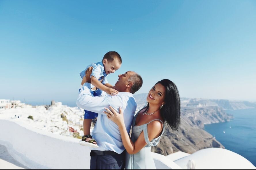 Кристина Кижло с мужем и сынишкой. Фото из личного архива экс-рижанки