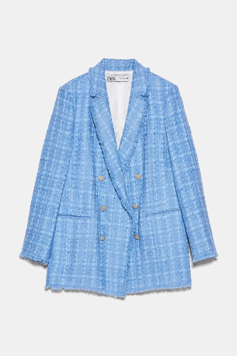 ZARA Твидовый пиджак 7 999р