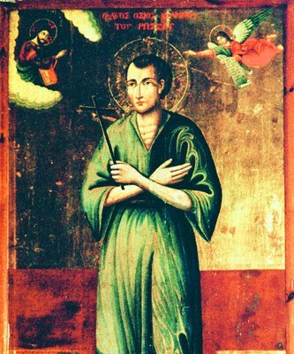 Святой Иоанн Русский, икона 1790 года.