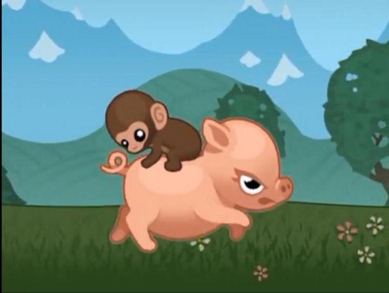 Свинья и обезьяна женщина. Обезьяна на кабане. Свинья и обезьяна женщина. Обезьянка и свинка вместе. Мартышка на кабане.