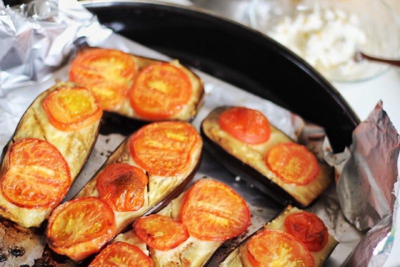 Запеченные баклажаны. Вкуснота!