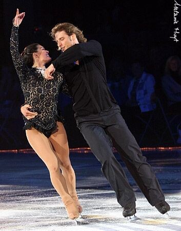 Джон Циммерман и Сильвиа Фонтана на льду