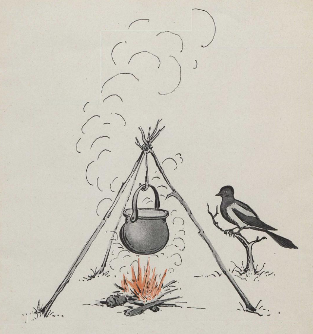 Сорока варит кашу