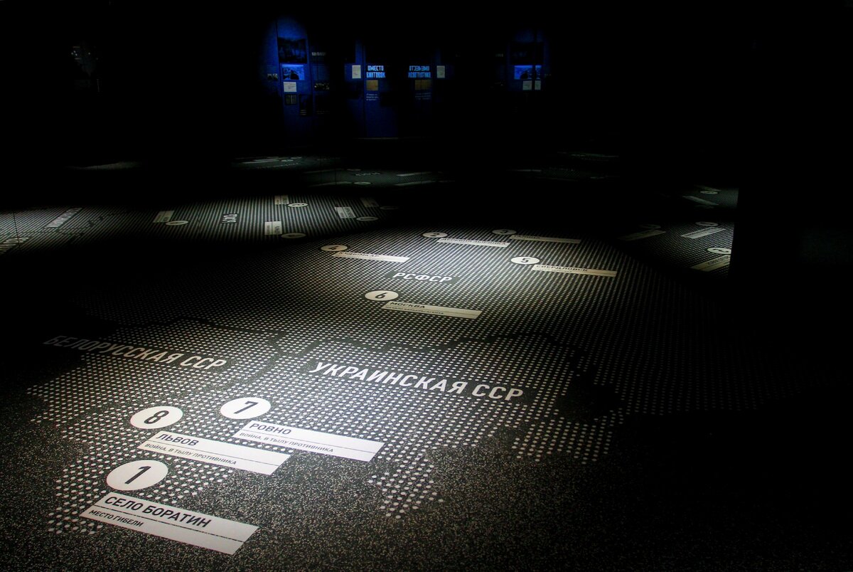 Жизненный путь Николая Кузнецова. Фрагмент интерактивной выставки в историческом парке "Россия – моя история" в Екатеринбурге